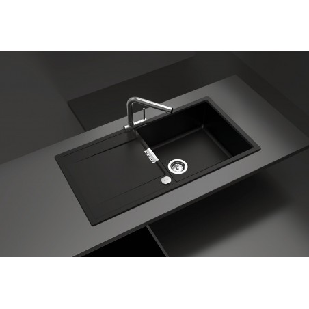 Kuchyňský dřez Schock Mono D-100L Bronze, montáž do roviny