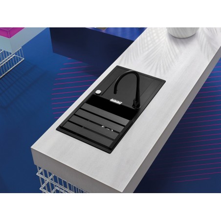 Kuchyňský dřez Schock Mono D-100L Night, spodní montáž