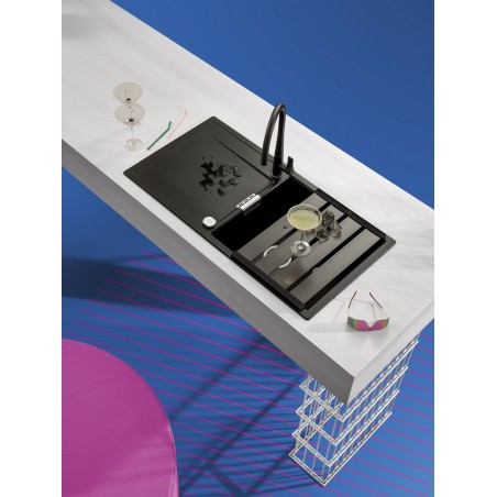 Kuchyňský dřez Schock Mono D-100L Night, spodní montáž