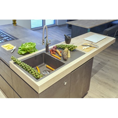 Kuchyňský dřez Schock Mono D-100L Night, spodní montáž