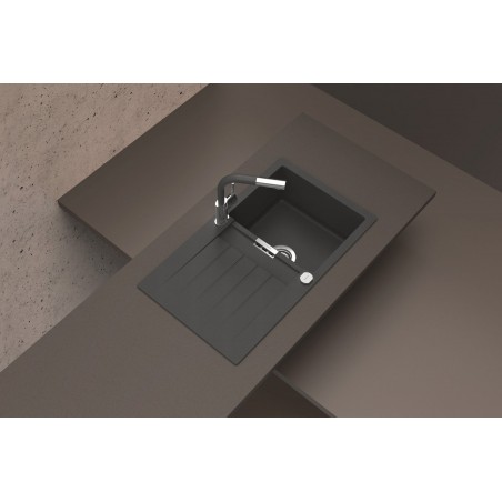 Kuchyňský dřez Schock Signus D-100 Silverstone, montáž do roviny