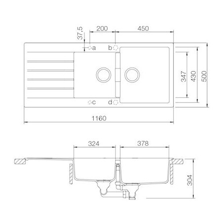 Kuchyňský dřez Schock Signus D-200 Magma, spodní montáž