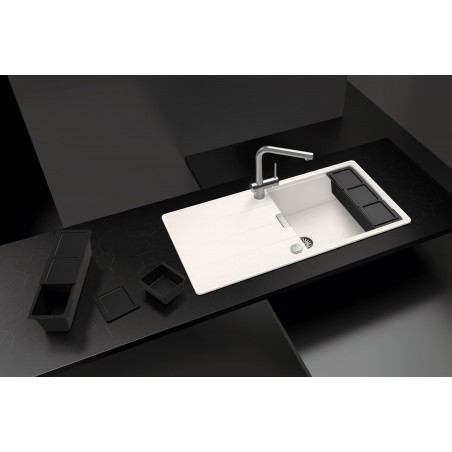 Kuchyňský dřez Schock Tia D-100L Magnolia, spodní montáž