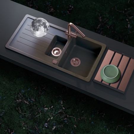 Kuchyňský dřez Schock Toledo D-150 Bronze, spodní montáž