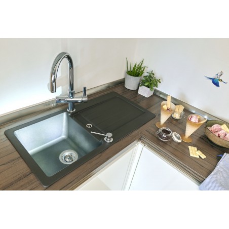 Kuchyňský dřez Schock Typos D-100S Onyx, spodní montáž