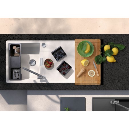 Kuchyňský dřez Schock Tia D-100 Stone + sada misek, spodní montáž