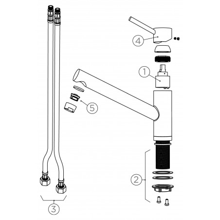 Kuchyňská baterie Schock Altos S Puro