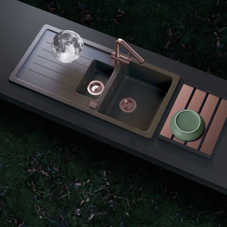 Kuchyňská baterie Schock Laios Gunmetal