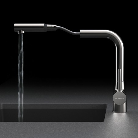 Kuchyňská baterie Schock Laios.120 Gunmetal