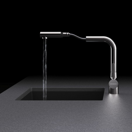 Kuchyňská baterie Schock Laios.120 Gunmetal