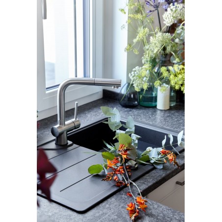 Kuchyňská baterie Schock Laios.120 Silverstone