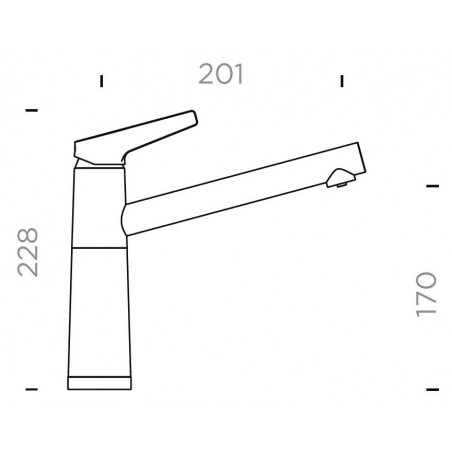 Kuchyňská baterie Schock SC-510 NT Silverstone, beztlaková